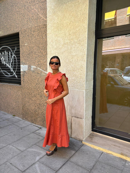 Vestido con volantes